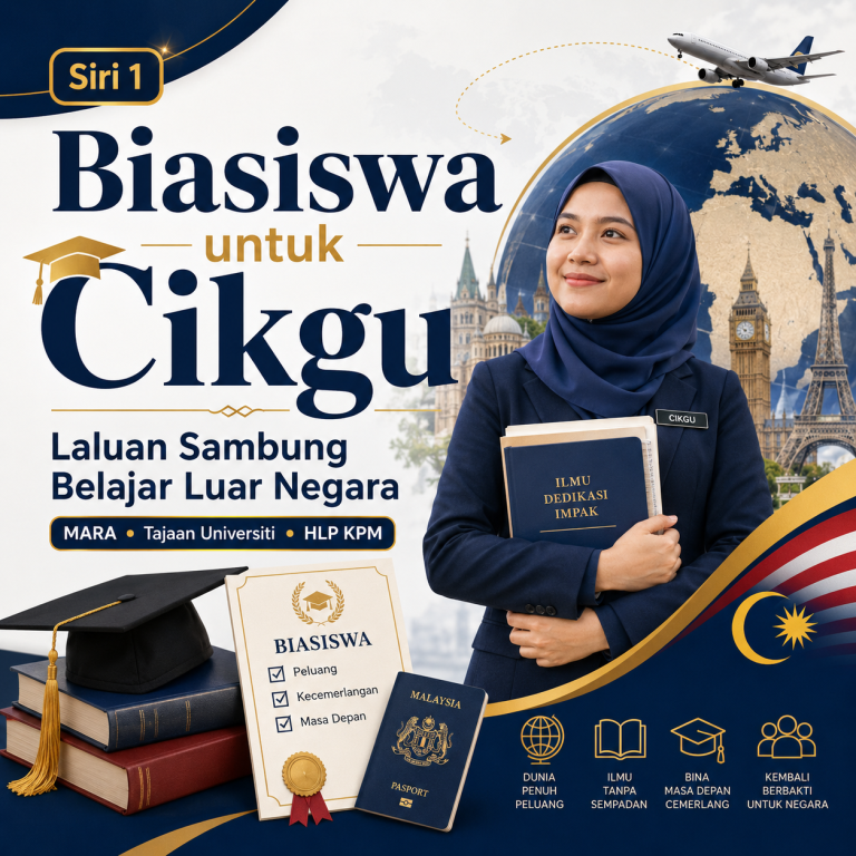 Siri 1: Ramai Cikgu-Cikgu Tak Tahu. Ini 3 Laluan Sambung Belajar Luar Negara dengan Tajaan